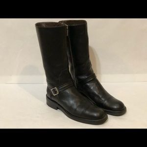 Coach Black leather boots size 8 B